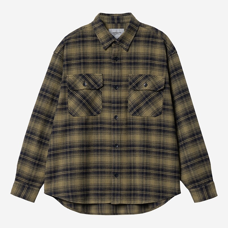 CAMISA CARHARTT WIP KRENZ VERDE/AZUL
