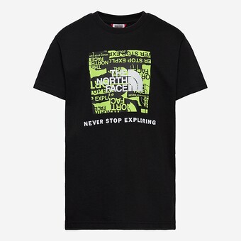 T-SHIRT THE NORTH FACE TEENS BOX JR PR/VERDE