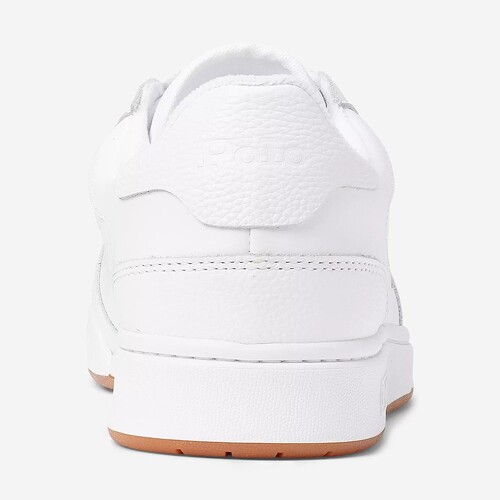 TENIS POLO RALPH LAUREN COURT LEATHER BRANCO