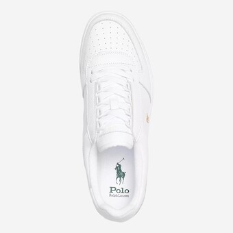 TENIS POLO RALPH LAUREN COURT LEATHER BRANCO