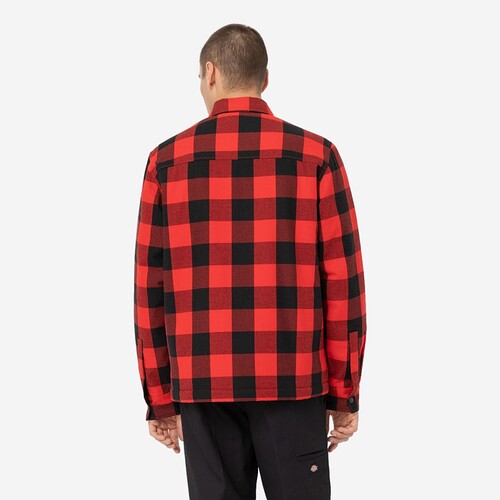 CAMISA DICKIES SHERPA LINED SACRAMENTO  VERMELHO/PRETO