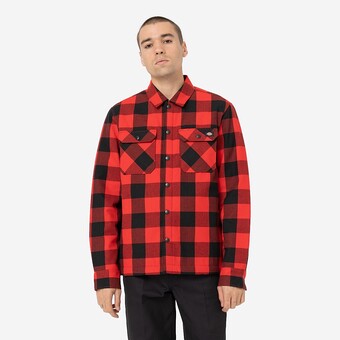 CAMISA DICKIES SHERPA LINED SACRAMENTO  VERMELHO/PRETO