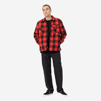 CAMISA DICKIES SHERPA LINED SACRAMENTO  VERMELHO/PRETO