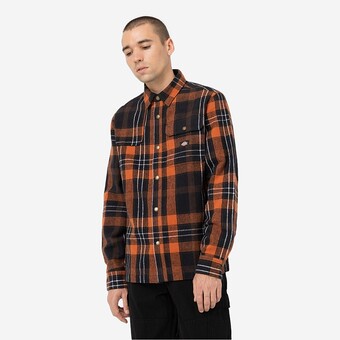 CAMISA DICKIES NIMMONS  PR/LARANJA