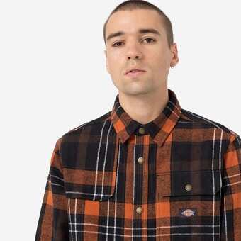 CAMISA DICKIES NIMMONS  PR/LARANJA