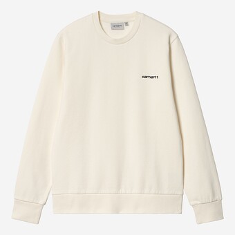 SWEAT CARHARTT SCRIPT EMBROIDERY  BEGE/CLARO