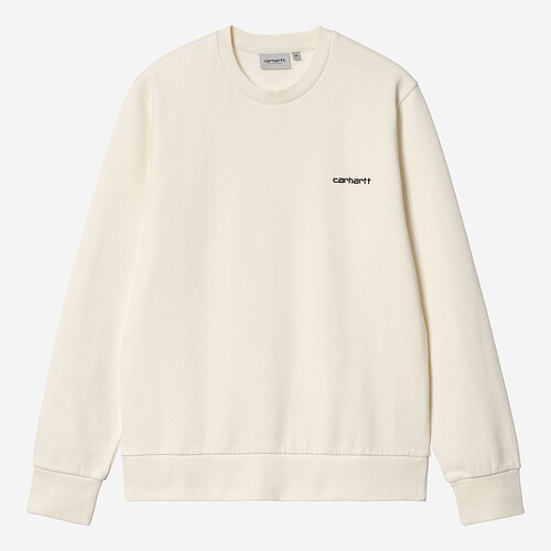 SWEAT CARHARTT SCRIPT EMBROIDERY  BEGE/CLARO