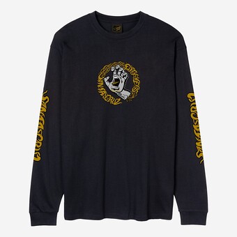 L/SLEEVE SANTA CRUZ SCREAMING 50  PRETO