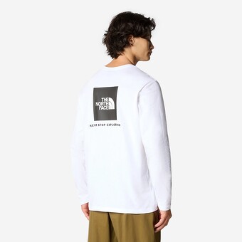 L/SLEEVE THE NORTH FACE RED BOX BR/PRETO