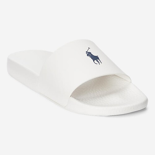 CHINELOS POLO RALPH LAUREN SLIDE BR/AZUL