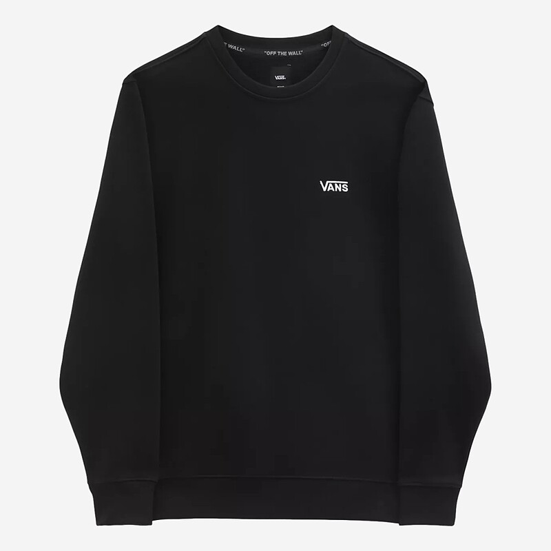 SWEAT VANS CORE BASIC CREW PRETO