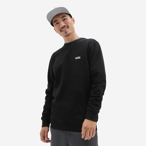 SWEAT VANS CORE BASIC CREW PRETO