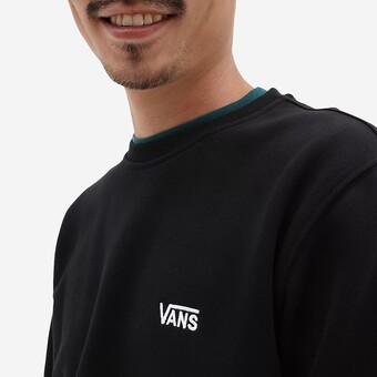 SWEAT VANS CORE BASIC CREW PRETO