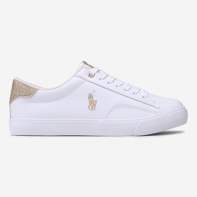 TENIS POLO RALPH LAUREN THERON V BR/DOURADO