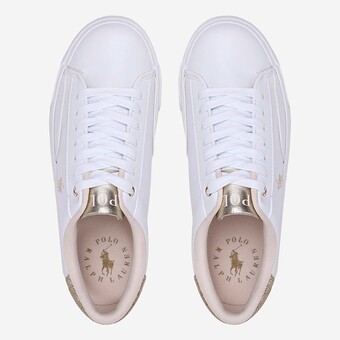 TENIS POLO RALPH LAUREN THERON V BR/DOURADO