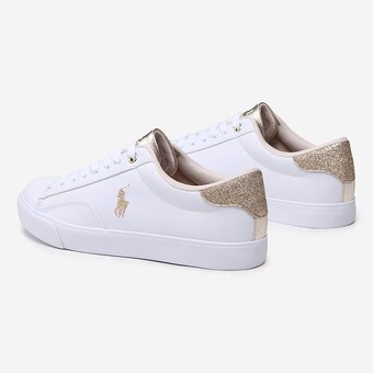 TENIS POLO RALPH LAUREN THERON V BR/DOURADO