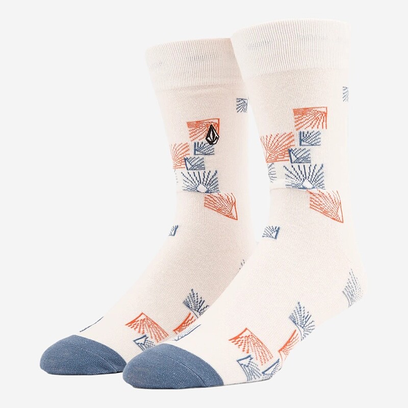 MEIAS VOLCOM TRUE SOCK  BR/AZUL