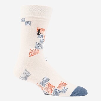 MEIAS VOLCOM TRUE SOCK  BR/AZUL