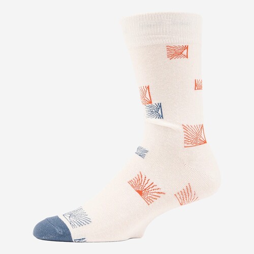 MEIAS VOLCOM TRUE SOCK  BR/AZUL