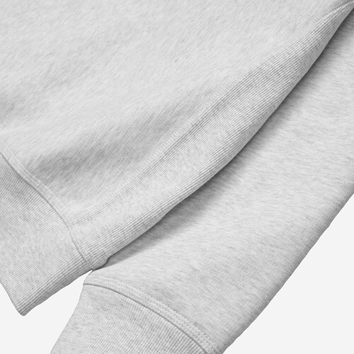 SWEAT CARHARTT WIP AMERICAN SCRIPT CINZA CLARO