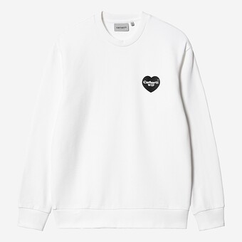 SWEAT CARHARTT WIP HEART BANDANA BRANCO