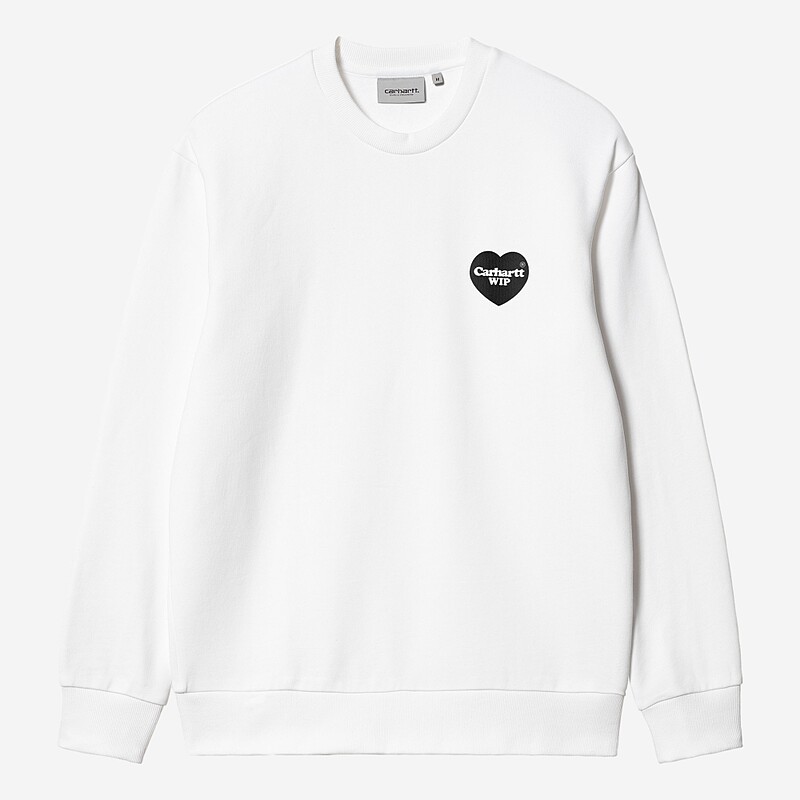 SWEAT CARHARTT WIP HEART BANDANA BRANCO