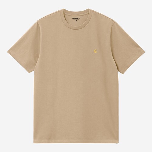 T-SHIRT CARHARTT CHASE  BEGE ESCURO