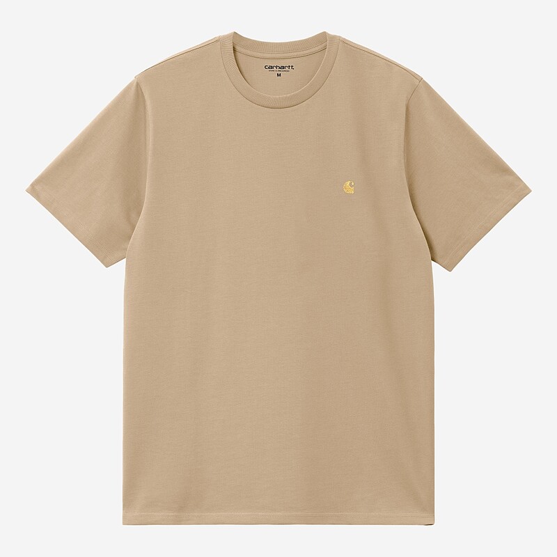 T-SHIRT CARHARTT CHASE  BEGE ESCURO