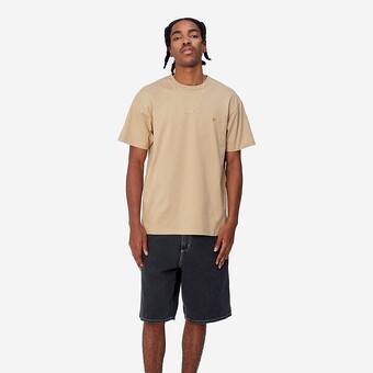 T-SHIRT CARHARTT CHASE  BEGE ESCURO