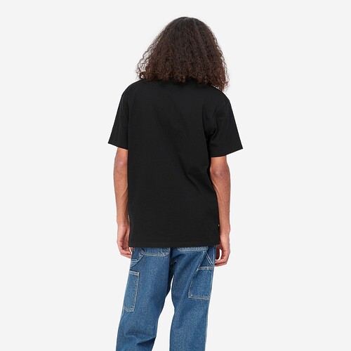 T-SHIRT CARHARTT AMERICAN SCRIPT PRETO