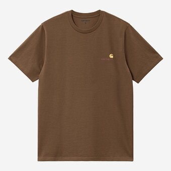 T-SHIRT CARHARTT AMERICAN SCRIPT CASTANHO