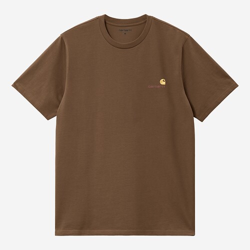 T-SHIRT CARHARTT AMERICAN SCRIPT CASTANHO