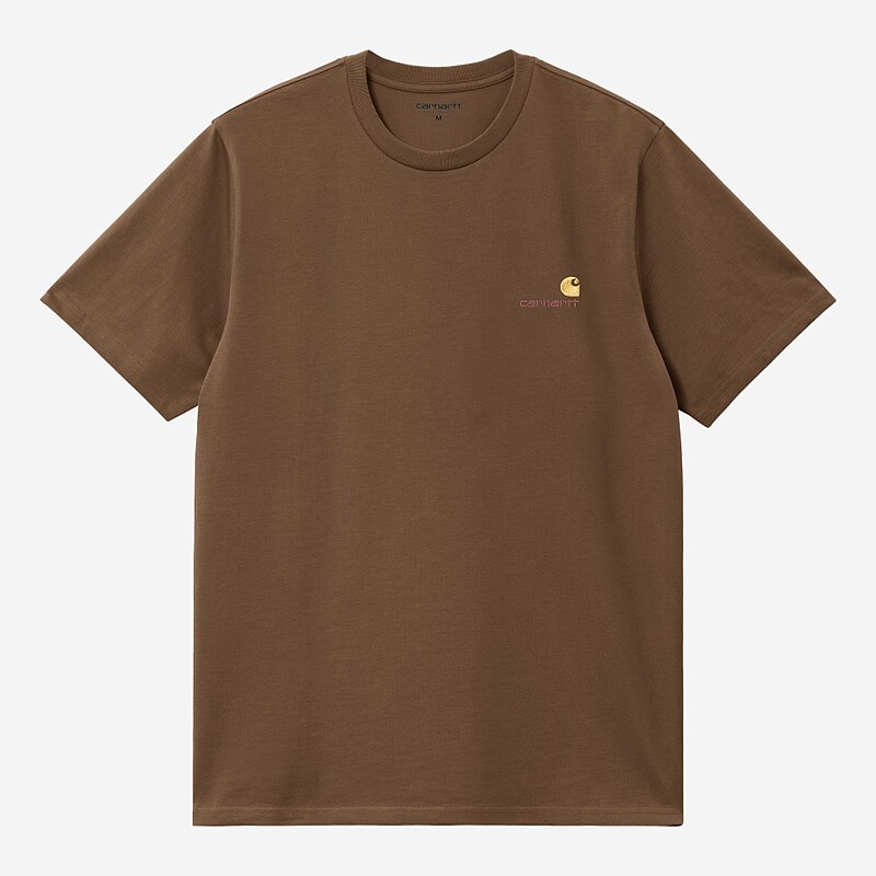 T-SHIRT CARHARTT AMERICAN SCRIPT CASTANHO