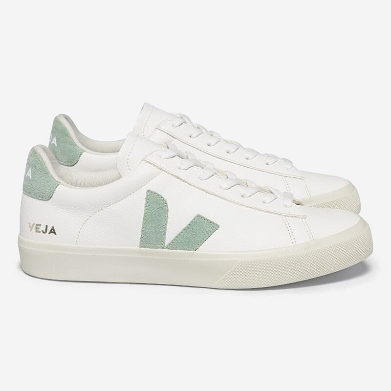 TENIS VEJA CAMPO CHFREE BR/VERDE CLARO