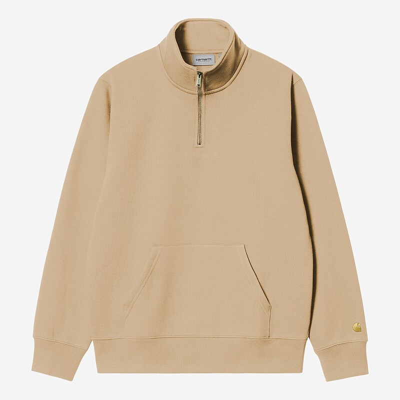 SWEAT CARHARTT WIP CHASE NECK BEGE