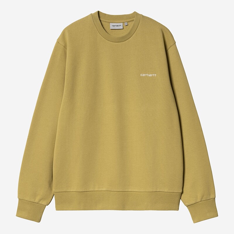 SWEAT CARHARTT SCRIPT EMBROIDERY  AMARELO/BR