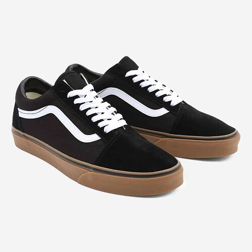 TENIS VANS OLD SKOOL  PR/CASTANHO