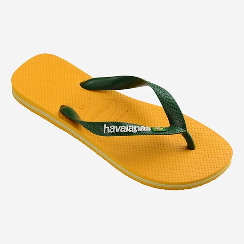 CHINELOS HAVAIANAS BRASIL LOGO  AMARELO