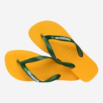 CHINELOS HAVAIANAS BRASIL LOGO  AMARELO