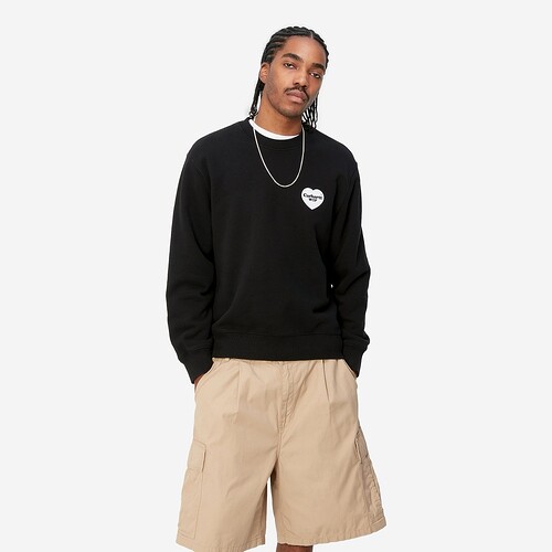 SWEAT CARHARTT WIP HEART BANDANA PRETO