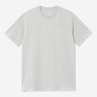 T-SHIRT CARHARTT SCRIPT EMBROIDERY  CINZA/BRANCO