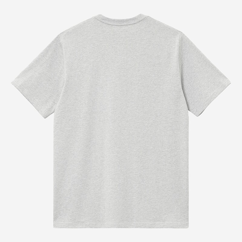 T-SHIRT CARHARTT SCRIPT EMBROIDERY  CINZA/BRANCO