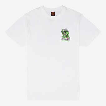 T-SHIRT SANTA CRUZ SLIMEY II BRANCO