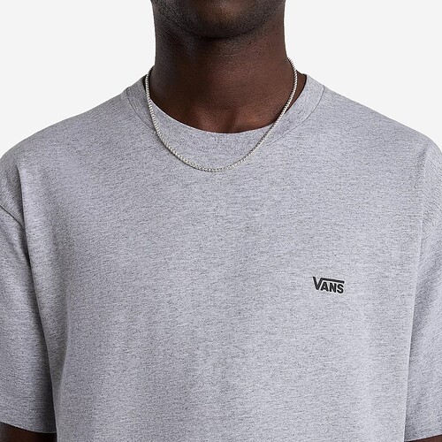 T-SHIRT VANS LEFT CHEST LOGO CINZA