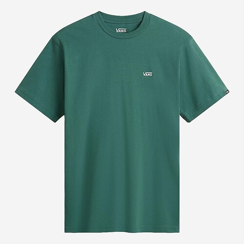 T-SHIRT VANS LEFT CHEST LOGO VERDE