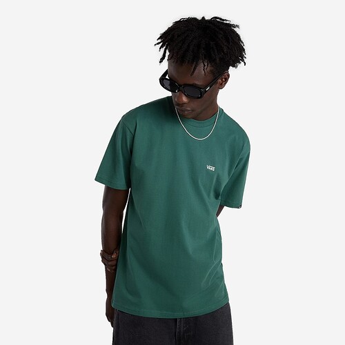 T-SHIRT VANS LEFT CHEST LOGO VERDE