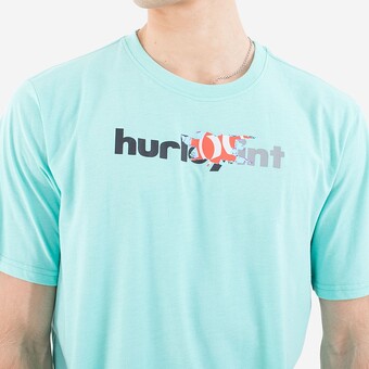 T-SHIRT HURLEY EVD 25TH AZUL CLARO
