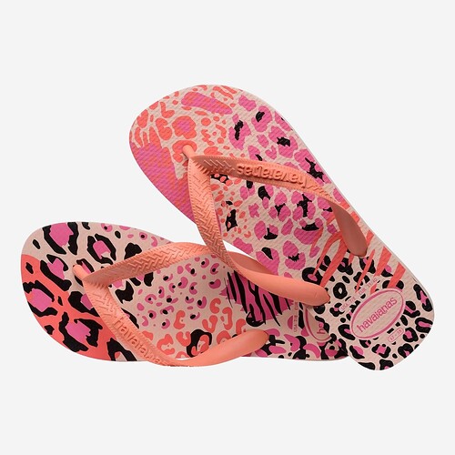CHINELOS HAVAIANAS TOP ANIMALS ROSA