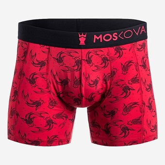 BOXER MOSKOVA POLYAMIDE VERMELHO/PRETO