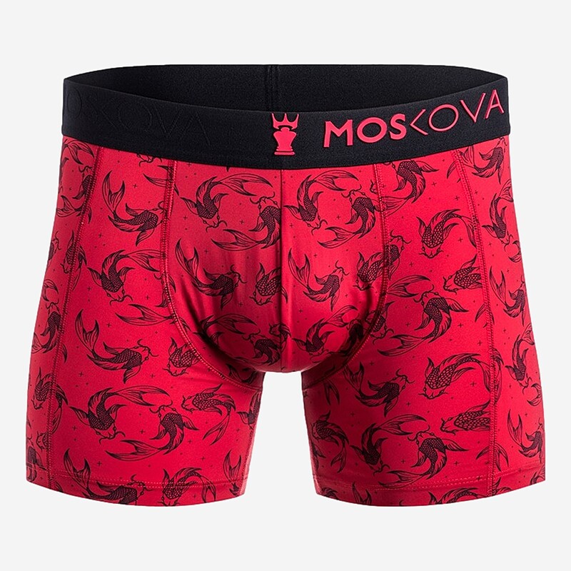 BOXER MOSKOVA POLYAMIDE VERMELHO/PRETO